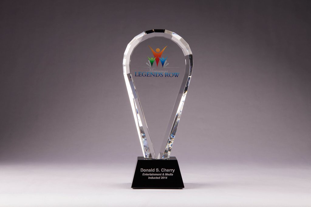 Engraved Corporate Logo Personalised Logo Glass Plaque Trophy Award 